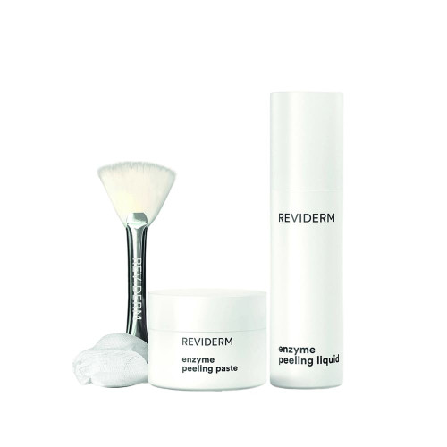 Set für Enzympeeling REVIDERM Enzyme Peeling Duo (enzyme liquid & paste + brush, pagasling swab & spatula)