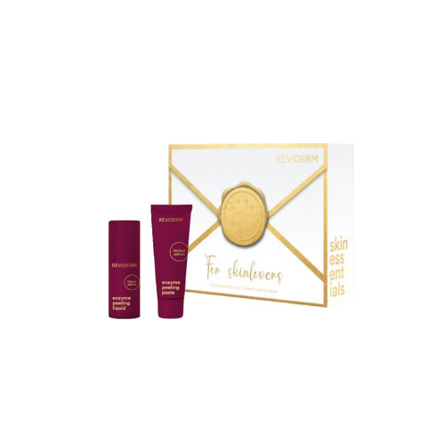 Enzyme-Peeling-Set in einer Geschenkverpackung REVIDERM Skinessentials Set