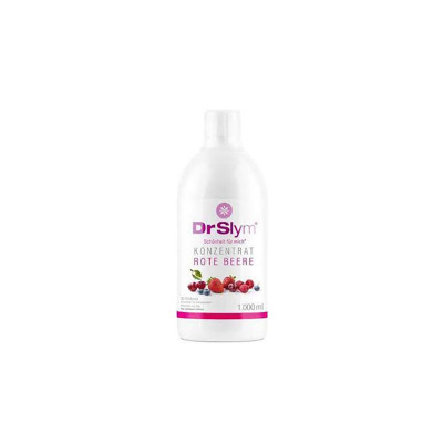Vitamin and Zinc Food Concentrate Konzentrat Rote Beere DrSlym 1000 ml